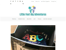 Tablet Screenshot of littlefeetbigadventures.com